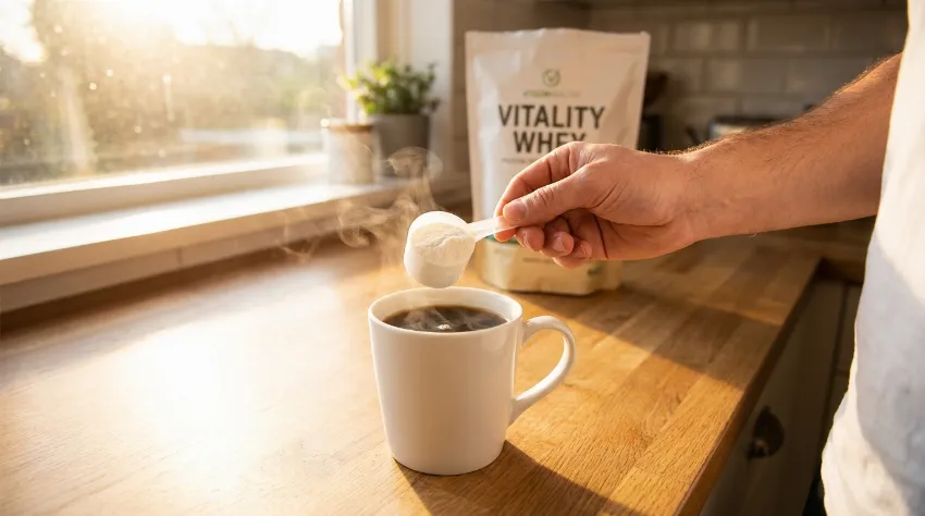 Dodajanje beljakovin v jutranjo kavo namesto sladkorja